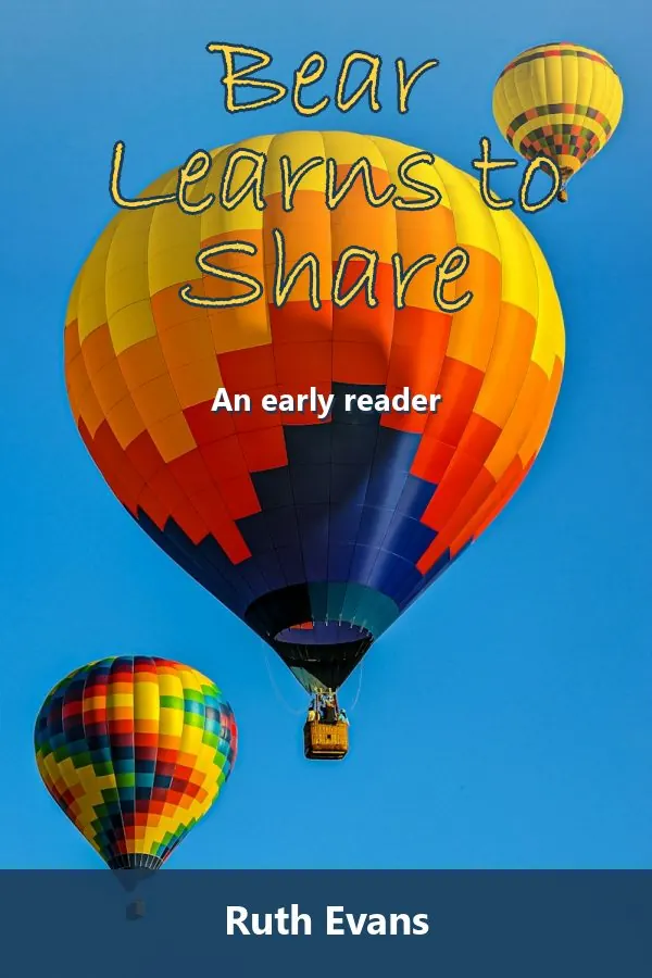Bear Learns to Share by Ruth Evans, book cover design