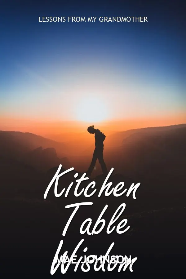 Kitchen Table Wisdom by Mae Johnson, book cover design