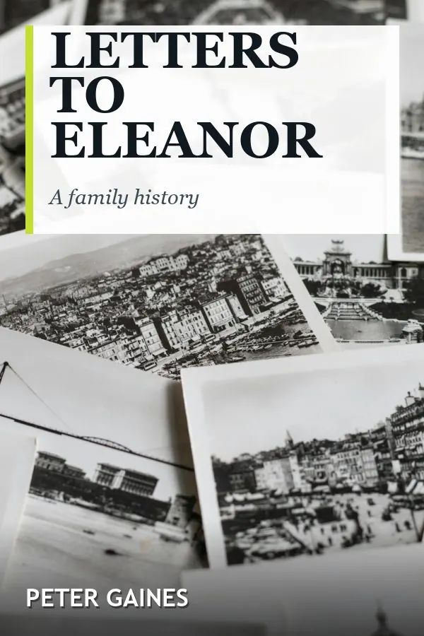 Letters to Eleanor by Peter Gaines, book cover design
