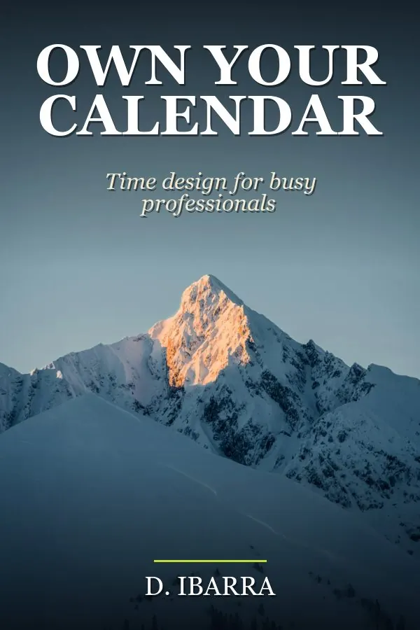 Own Your Calendar by D. Ibarra, book cover design