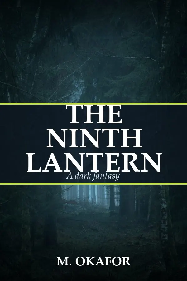 The Ninth Lantern by M. Okafor, book cover design