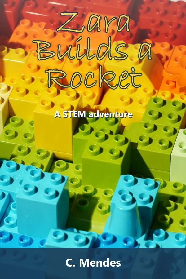 Zara Builds a Rocket by C. Mendes, book cover design